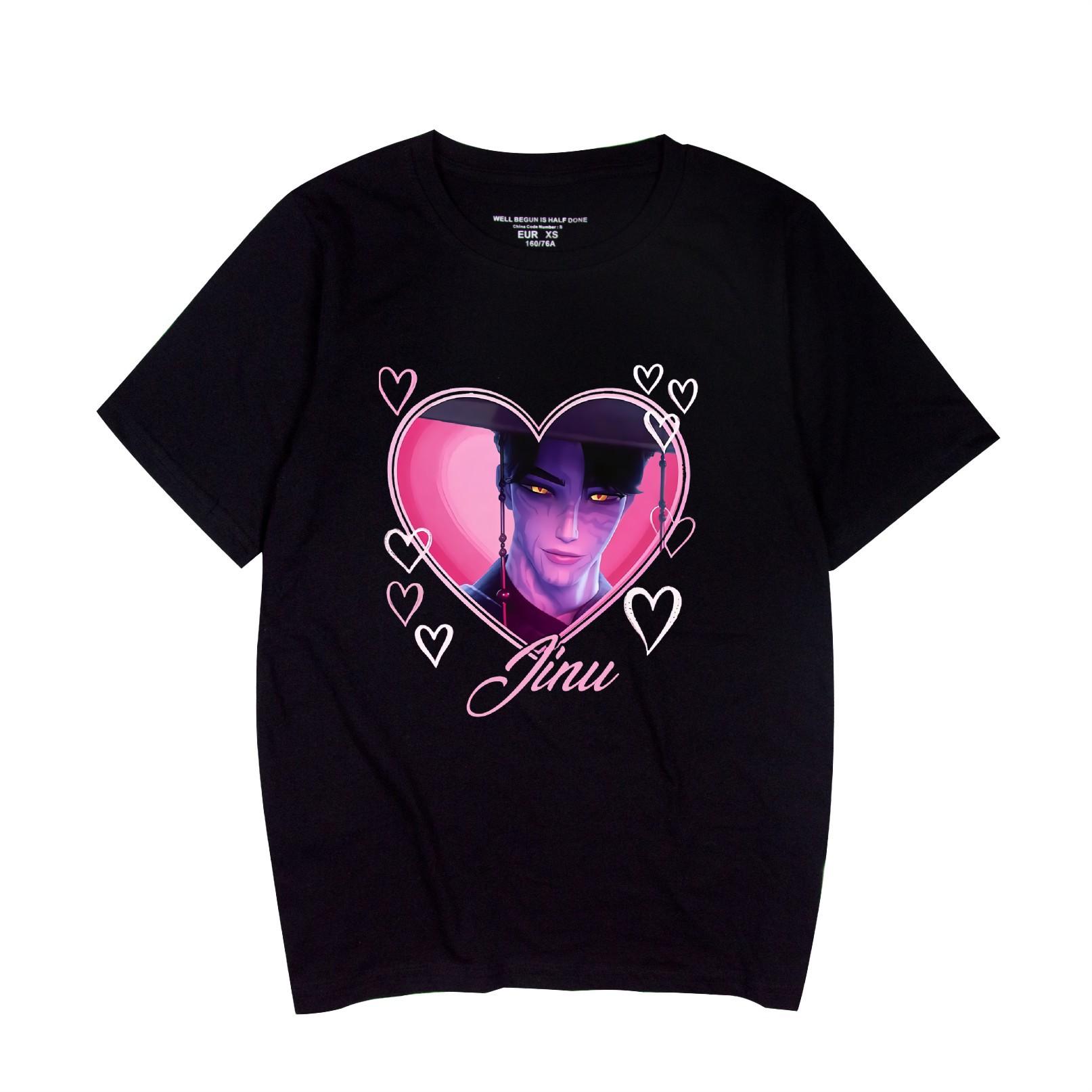

KPop Demon Hunters T Shirt Streetwear Short Sleeve Tshirts Tops Men Women Clothing T-shirt XS чёрный