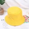 Children Girls Cotton Casual Fisherman Cap Candy Color Sun Caps Bucket Hat