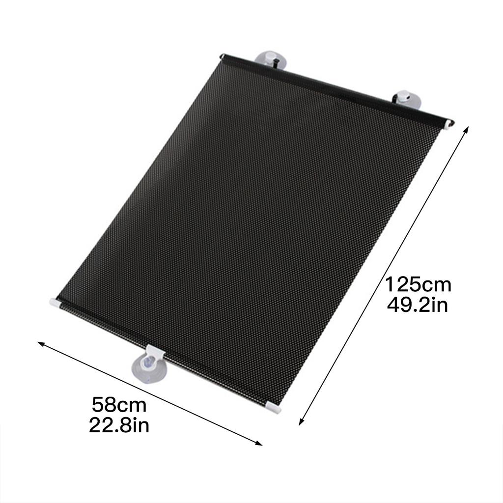 Car Retractable PVC Windshield Sunshades Auto Front Rear Side Windows Sun Shade Anti-UV Interior Protection Sun Visor