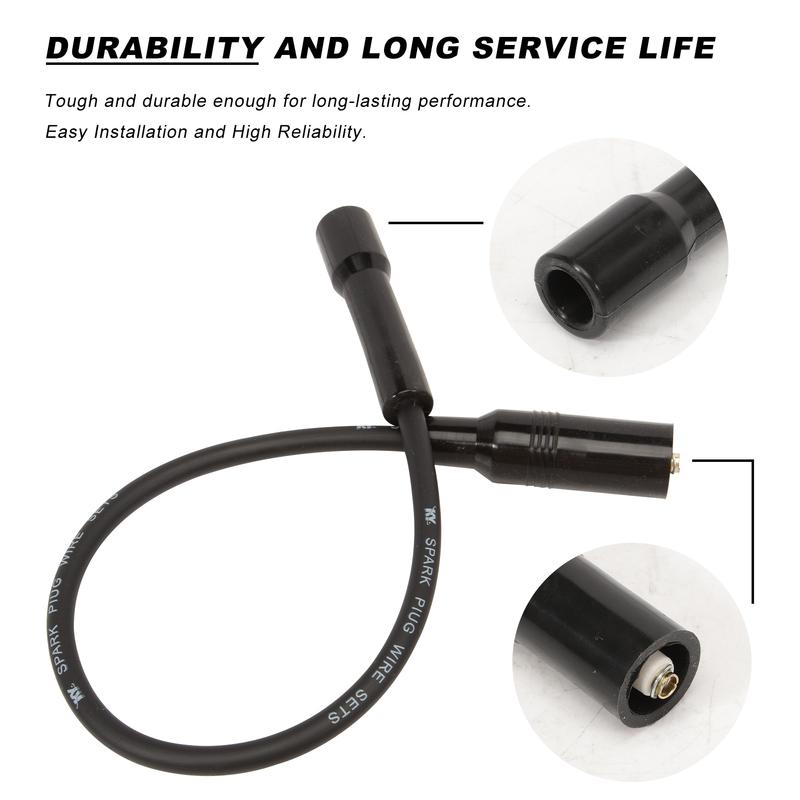 

4013327 4013328 New Sportsman 850/1000 15 Spark Plug Cap & Wire (PAIR)
