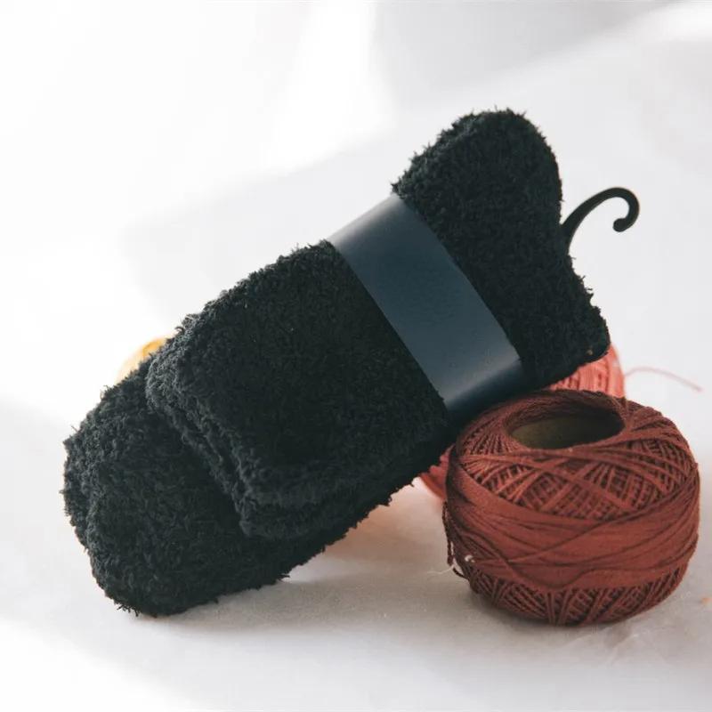 1/3pairs Men Coral Fleece Socks Winter Thick High Quality Home Floor Warm Cold Snow Boot Socks Male's Cotton Plush Thermal Sock