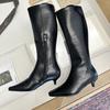 Korean version of thin heel pointed boots for women's 2025 autumn and winter new versatile women's boots sleeve fashion boots European and America