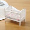 1:12 Baby Crib DIY Fitments Dollhouse Furniture Model Dollhouse Baby Bed  Bedroom Model Decor Toy