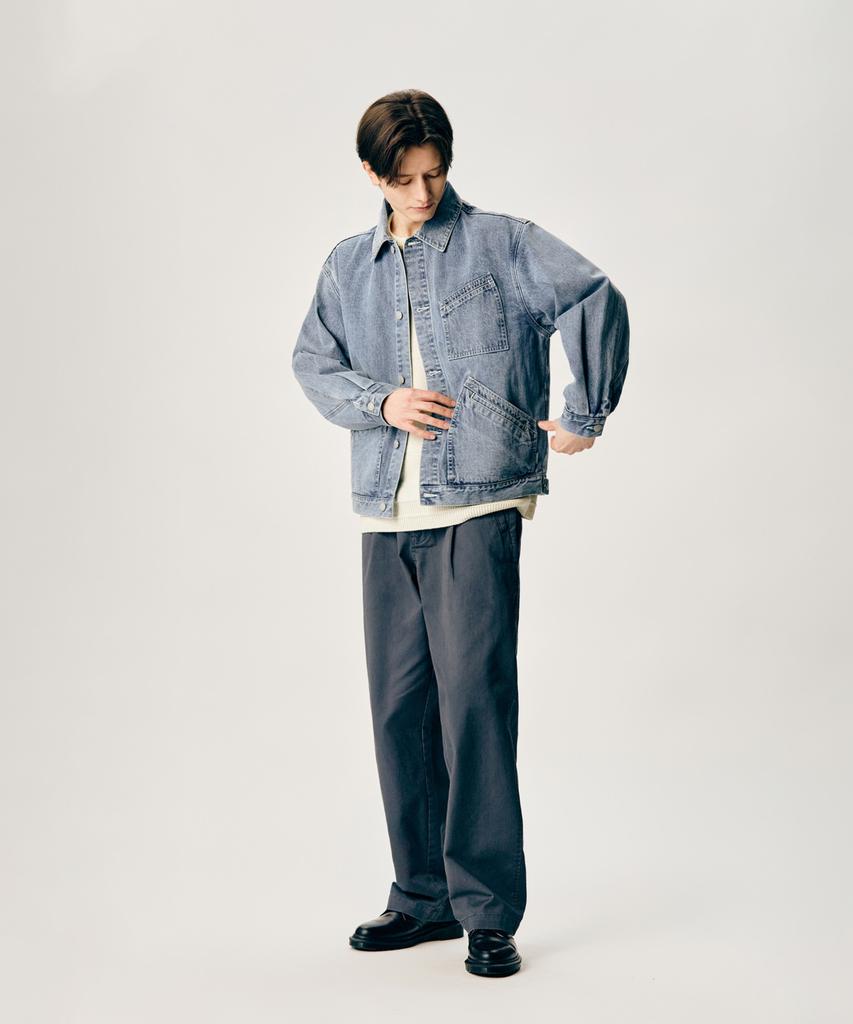 Espionage 91 Denim Trucker Jacket Light Indigo