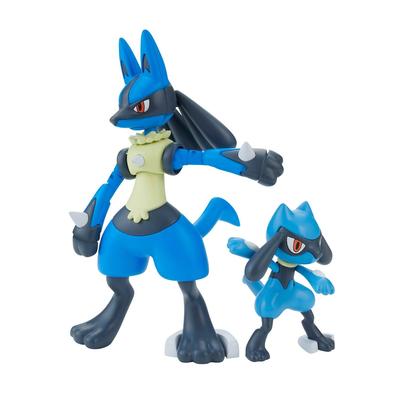 BANDAI SPIRITS Pokemon Plastic Model Collection 44 Select Series Riolu Lucario Plastic Model & Color-coded