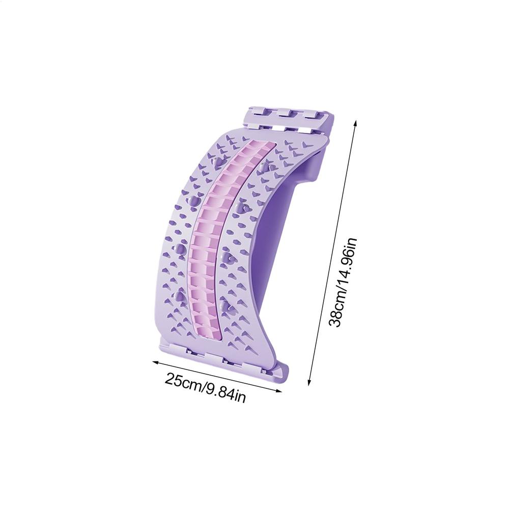 

Adjustable Silicone Strip Magnet Back Stretcher Upgrade Back Massager, Lower And Upper Lumbar Spine Back Stretcher, Pain Relief фіолетовий