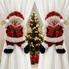 2pcs/set Felt Snowman Curtain Holder Cartoon Doll Window Curtain Fastener  New Year