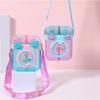 Creative Portable Children Cartoon Plastic Water Cup With Strap 500ml Capacity Non-leakage Unique Shape