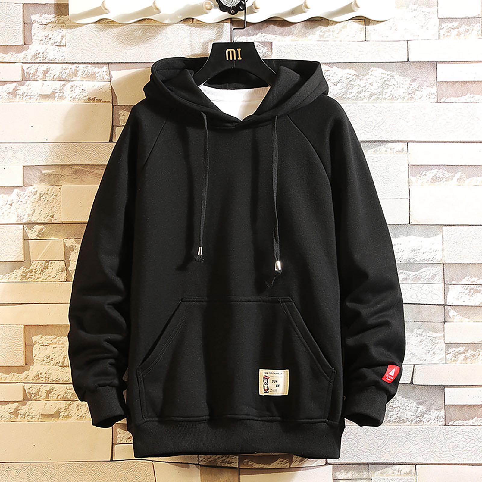 

And Winter 2021 New Men s Pullover Solid Color Sweater Fashionable And Loose L чорний