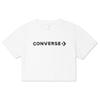 (WMNS) Puff Wordmark T-Shirt Asia Sizing 'White Black' Women's 10021656-A05