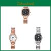 Student Watch Woman Vintage Square Minimalist Quartz Steel Band For Study Use