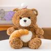 Love Bear Plush Doll: Croissant Cheese Style - Cute Companion Gift Toy