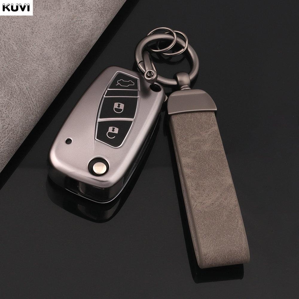 New TPU Car Flip Key Case Cover for FIAT 500 Panda Stilo Ducato Punto Doblo Bravo 3 Buttons Protected Holder Fob Bag Accessories
