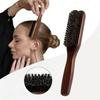 Neue braune Wildschweinborsten-Haarbürste Duftfrei Professionelles Friseur-Styling-Werkzeug Borstenbürste für dickes feines Haar