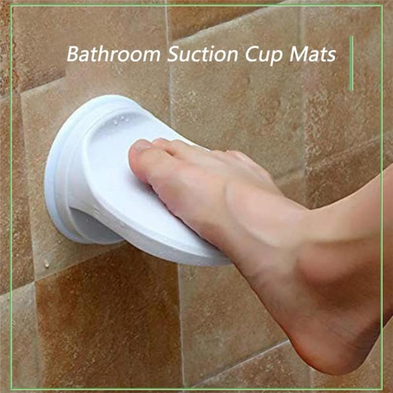 Shower Step,Handles, Suction Cups& Suction Foot Rest- 2Pcs Bathtub Step Stool Portable Shower Bench