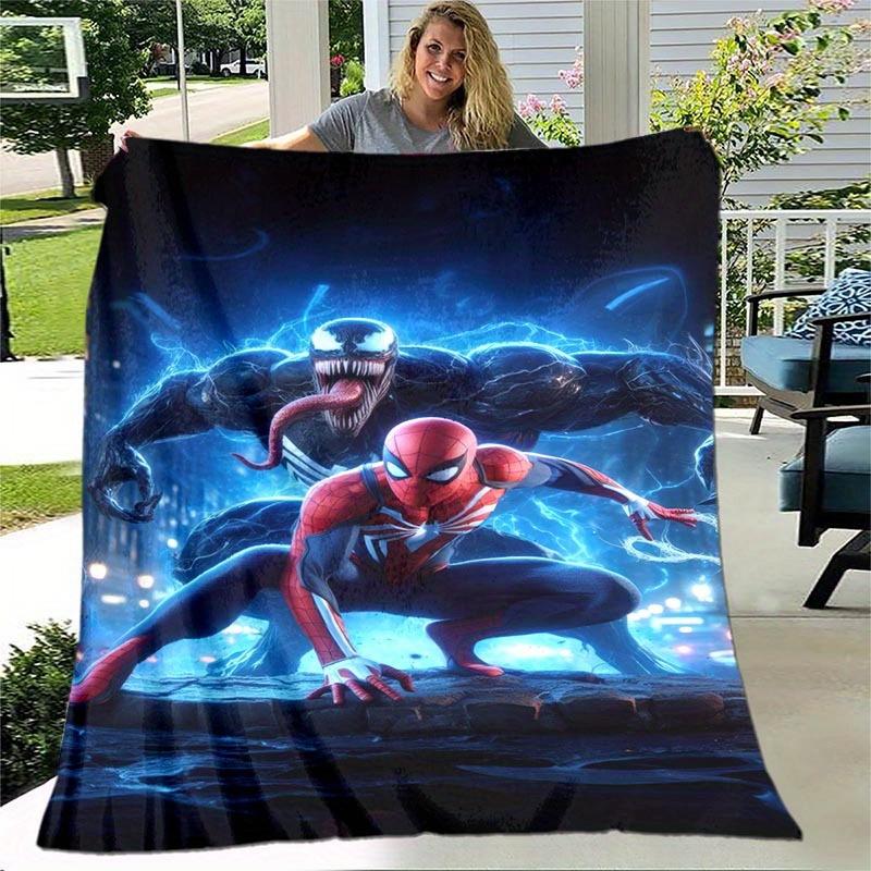 1pc Spider-Man Printing Blanket - Soft, All-Season Throw for Living Room, Bedroom,Personalized Gift with Adorable Cartoon Design