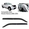 Sun Rain Guards Side Window Deflector Window Visor for Nissan Navara D40 2006-2014 4PCS/SET Door Rain Double Cabin  Accessories