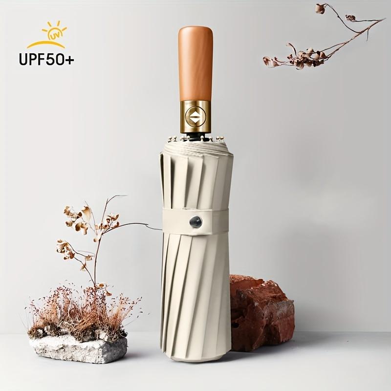 Automatic Storm-resistant Large Anti UPF50+ Umbrella Sun Rain Folding Dual-purpose Business Umbrella