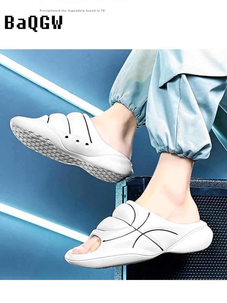 Summer Men Designer Slippers Indoor Outdoor Sandals Beach Casual Shoes Soft Sole Men Flip-flops Men's Sandals Big Size 40-47