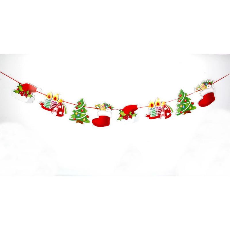 Cartoon Weihnachtsfeiertagsbanner und Hängeflaggen
