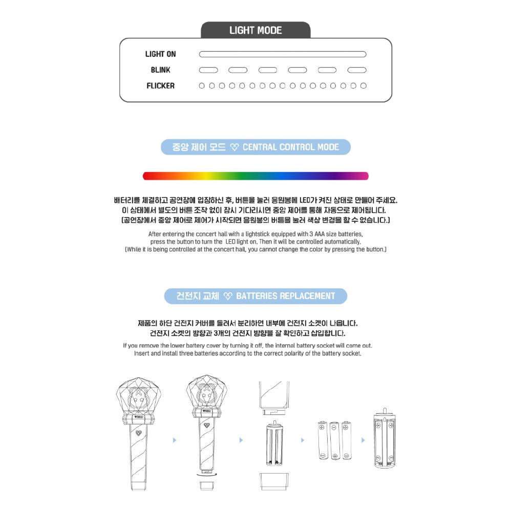 Předobjednávka ONEW Oficiální světelné tyče Fanlight pro povzbuzování na koncertě & POB