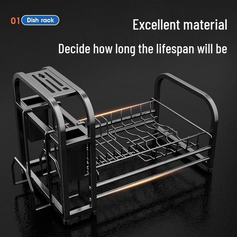 JingQingFu Multi-functional Stainless Steel Kitchen Dish Rack