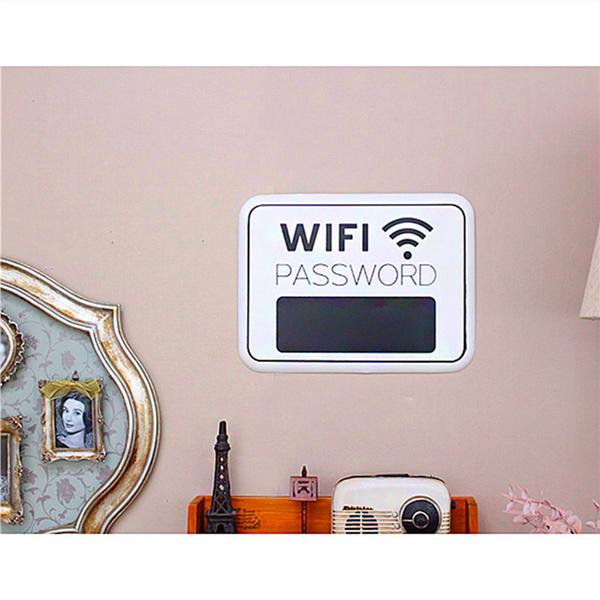 Wood WiFi Password Sign Hanging Board Hanging Chalkboard for Store Decoration Wood WiFi Password Sign Hanging Board Hanging Chalkboard for Store Decoration