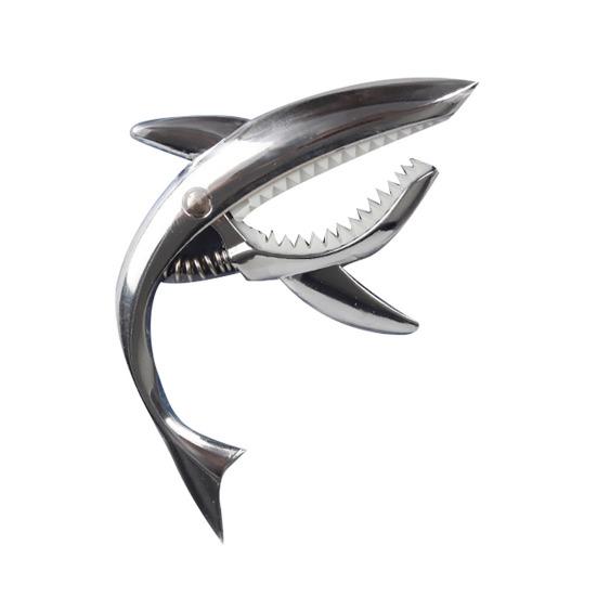 Metal Shark Guitar Capo Heavy Duty Zinc Alloy Universal Ukulele Acoustic Classical Folk Electric Guitar Tuner Clip Music Instruments