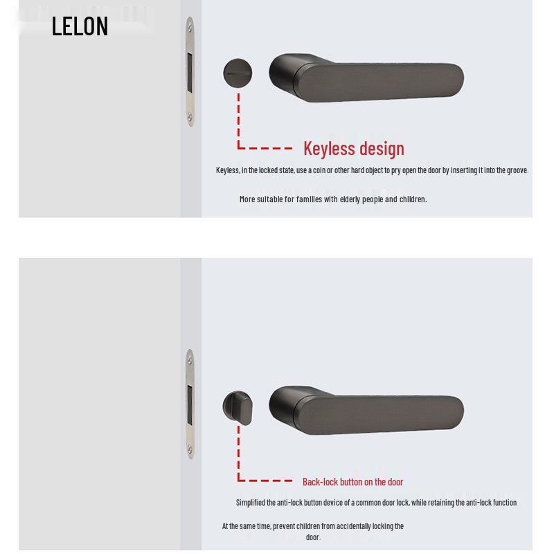 Italian Minimalist Eco Wood Door Handle: Keyless Magnetic Lock for Bathroom or Bedroom