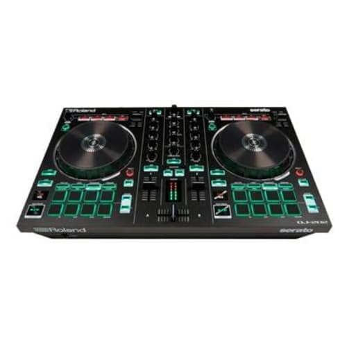Roland DJ-202 DJ Controller, Serato DJ Compatible, Features TR-909/TR-808/TR-707/TR-606 Sound, Includes Microphone Input, Portable Compact Design