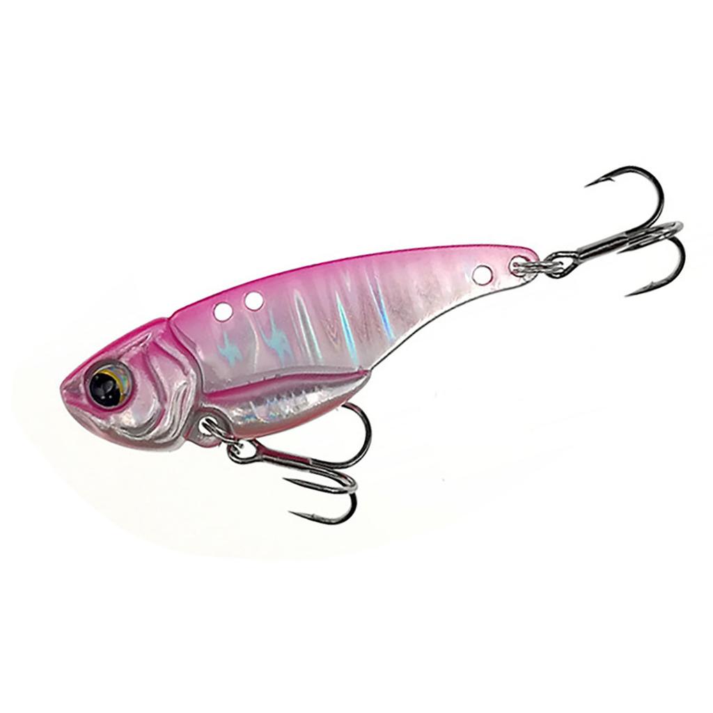 5g 7g 10g 15g Metal Vib Fishing Lure Bait Double Hole Artificial Bait Fishing Tool With Treble Hook