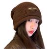 Autumn and Winter Korean Style Versatile Headwear That Accentuates The Face  Small Pullover  Cold Hat  and Fashionable Knitted Woolen Hat