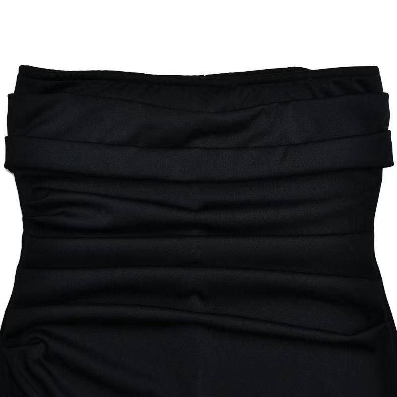 Fashion New Backless Strapless Sexy Evening Dress Women Sleeveless Slim Fit Party Women's Dresses Casual High Waist Elegant Slit Lady Long Dress 25747