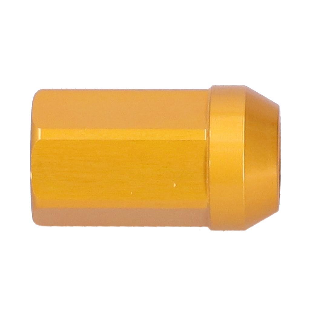 20pcs Wheel Lug Nuts M12x1.5 Thread 1.3in Height 7075 T6 Aluminum Locking Lug NutsGold
