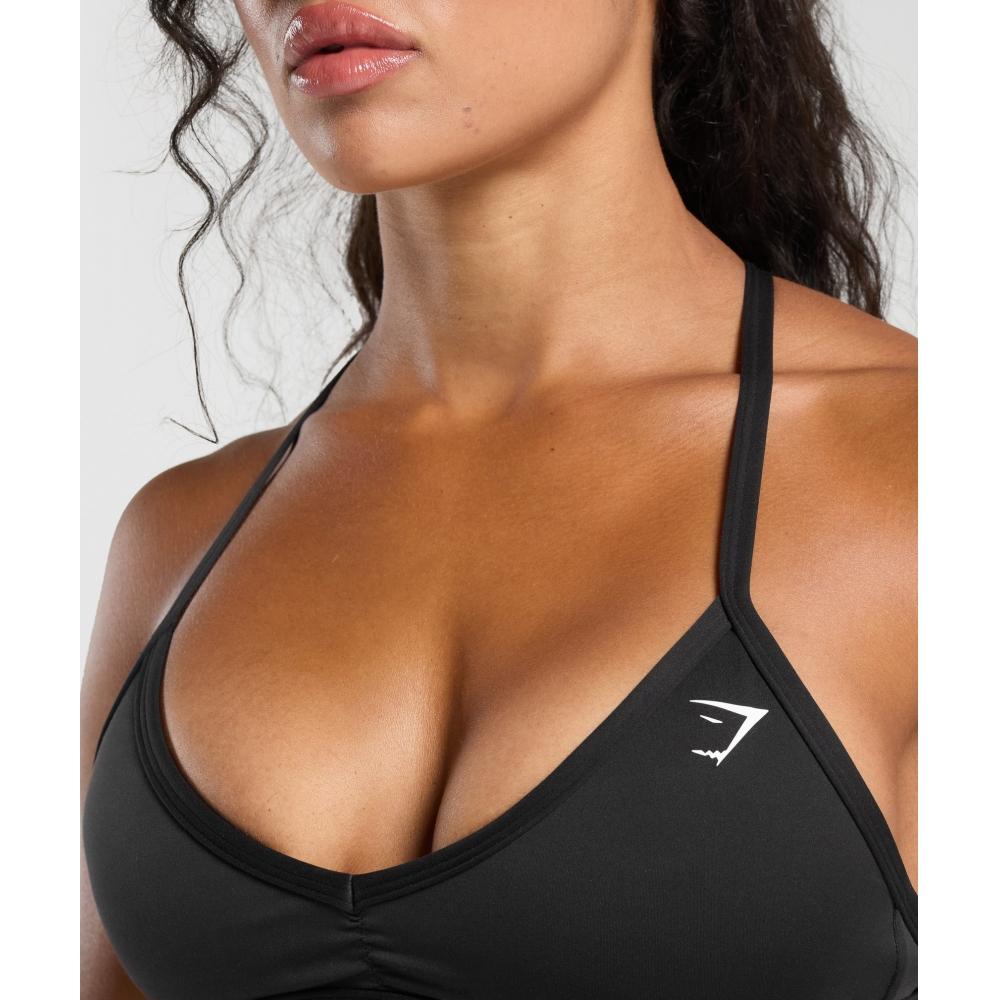 Gymshark Minimal Sports Bra Black B3a2j Bbbb