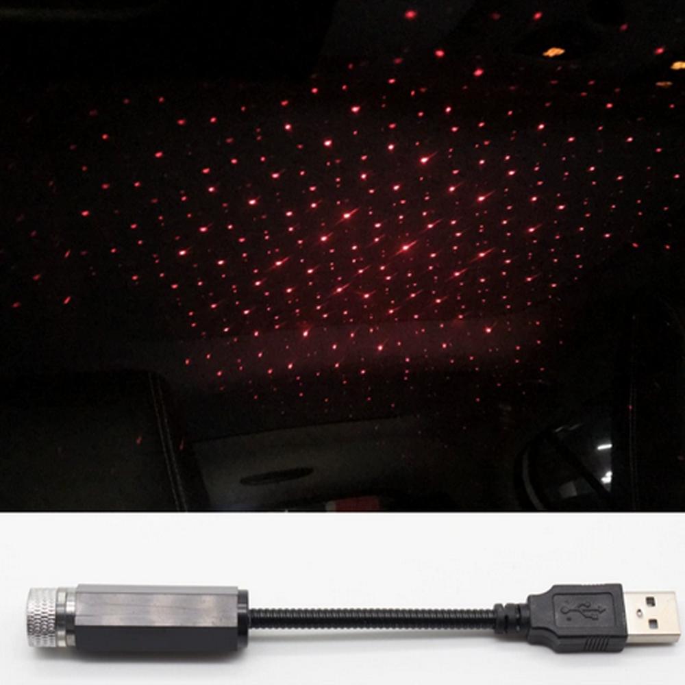 Mini Led Car Roof Star Night Light Projector Atmosphere Galaxy Lamp Usb Decorative Adjustable For Auto Roof Room Ceiling Decor