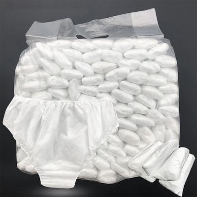 10X Disposable Underpants White Double Woven Paper Briefs  Unisex Underwear Drop