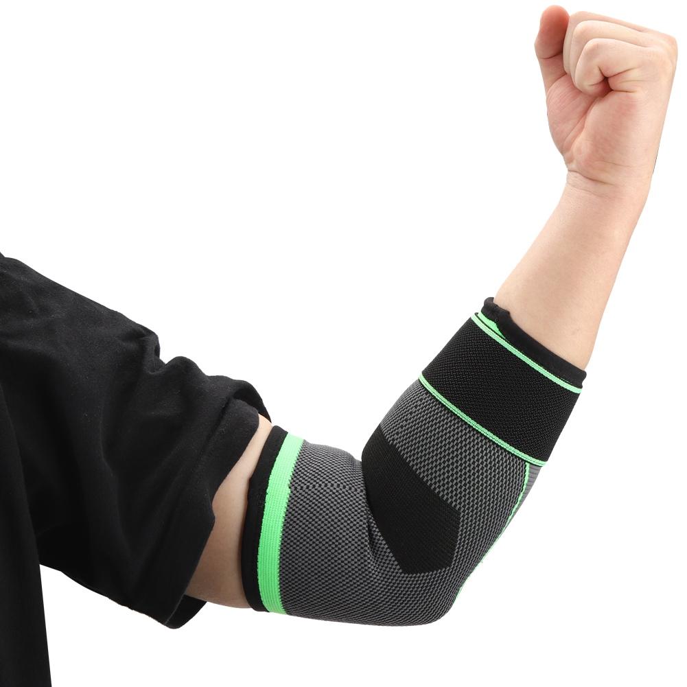 Outdoor Sports Fitness Basketball Arm Guard Elasticity Knitting Compression Elbow Support Protective GearM