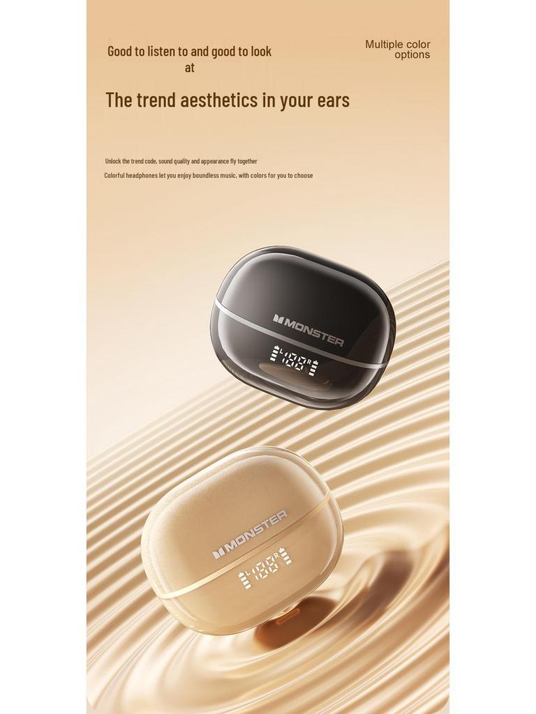 MONST M100 Kabellose TWS Bluetooth-Kopfhörer - Hochwertige Geräuschunterdrückende Sport-In-Ear-Kopfhörer