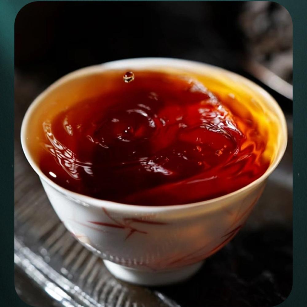 Yunnan Pu'er Tea Envelhecido Ecológico Maduro Chá Tijolo 500g Zodíaco Edição Limitada