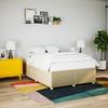 VidaXL Bed Frames Without Mattress Cream 140x200 Cm Fabric 3284741