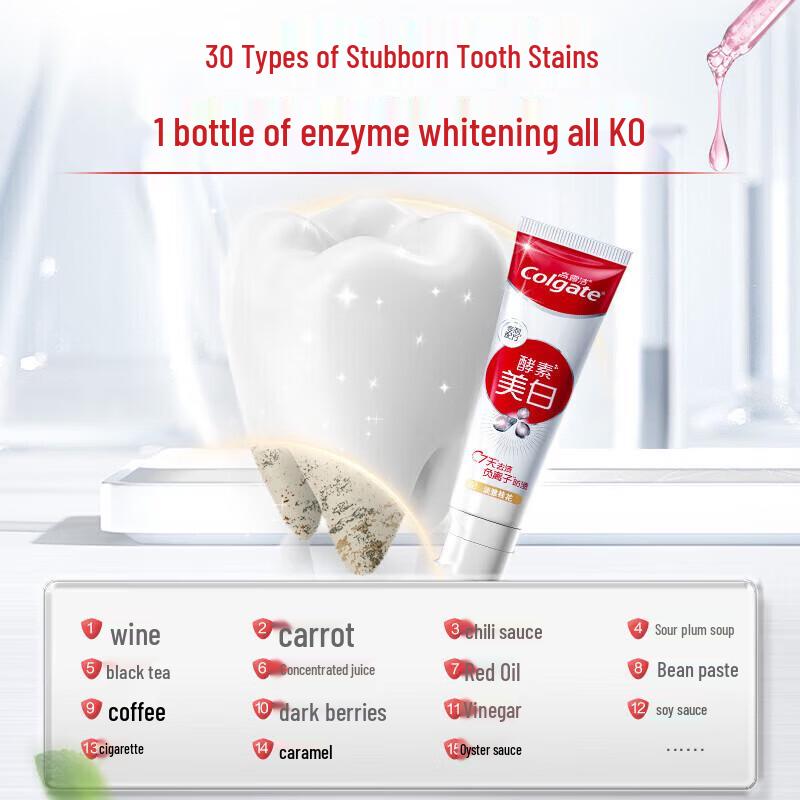 Colgate Enzyme Brightening Whitening Toothpaste