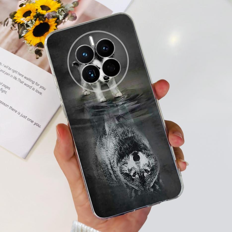 For Huawei Mate 50 Pro Case Stylish Butterfly Flowers Soft Slim Fundas Phone Case For Huawei Mate 50 Mate50 Pro Back Cover Coque