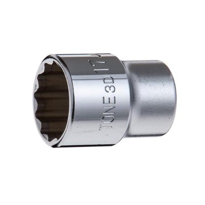 TONE Socket Drive Angle Width Across Flats 17mm (12-sided) 3D-17 9.5mm (3/8")