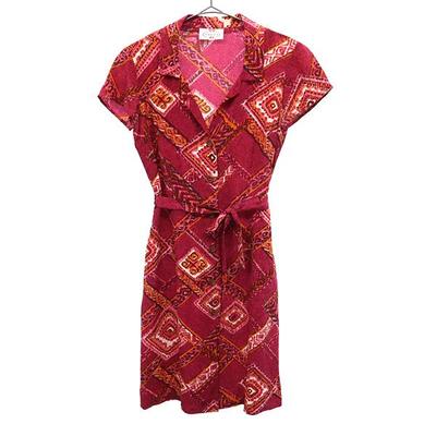 Overall Handle Short Sleeve One Piece 4 Pink Women Used