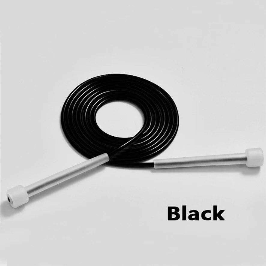 

Профессиональный кроссфит, скорость прыжков для мужчин и женщин, тренажерный зал, ПВХ, скакалка, регулируемое оборудование для фитнеса, мышечный бокс, тренировки ММА чёрный