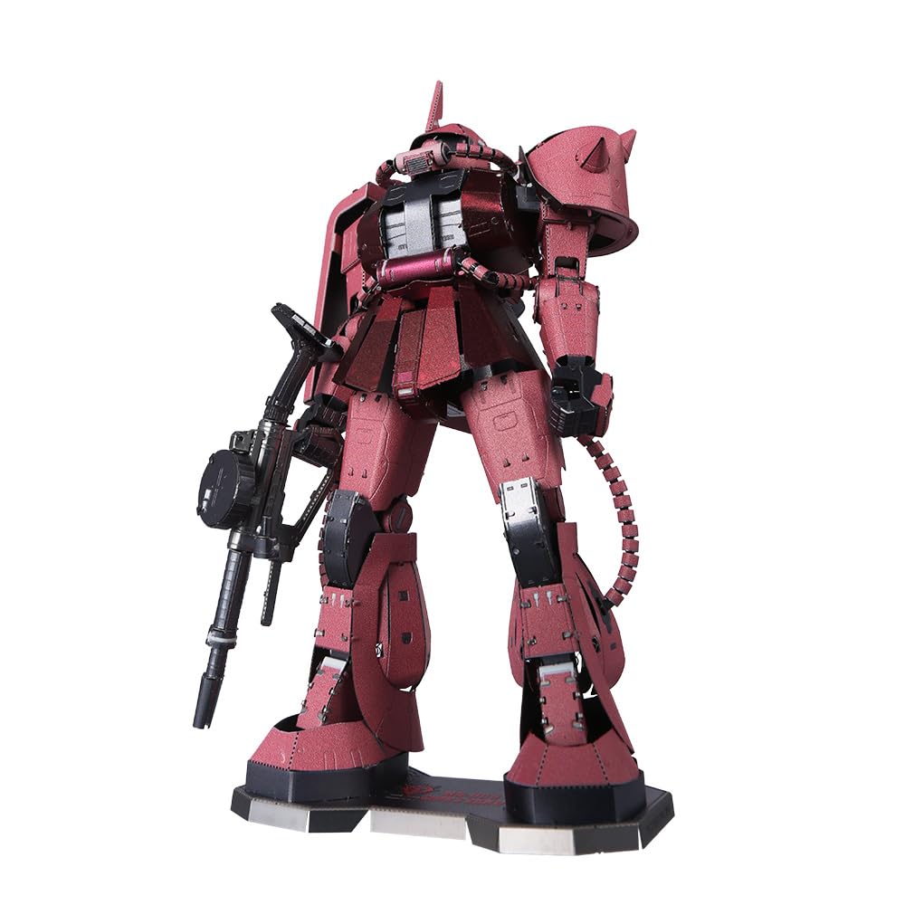 

Tenyo Metallic Nano Puzzle Mobile Suit Gundam MS-06S Char s Zaku T-MP-021M - No glue required, 0.2mm thick, ultra-precise laser processed, craft proje