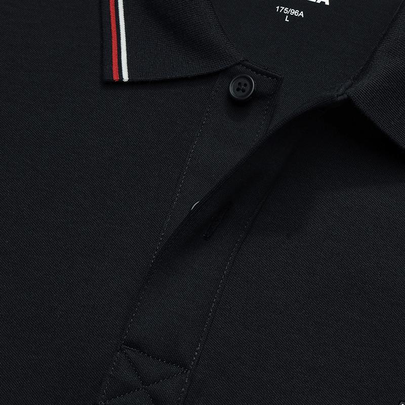 Fila Heritage Mode Einfach Klassisch Lässig Business Alltag Vielseitig Bequem Strick Langarm Poloshirt Herren Oberteile Legendary-Blue F11M548223FNV