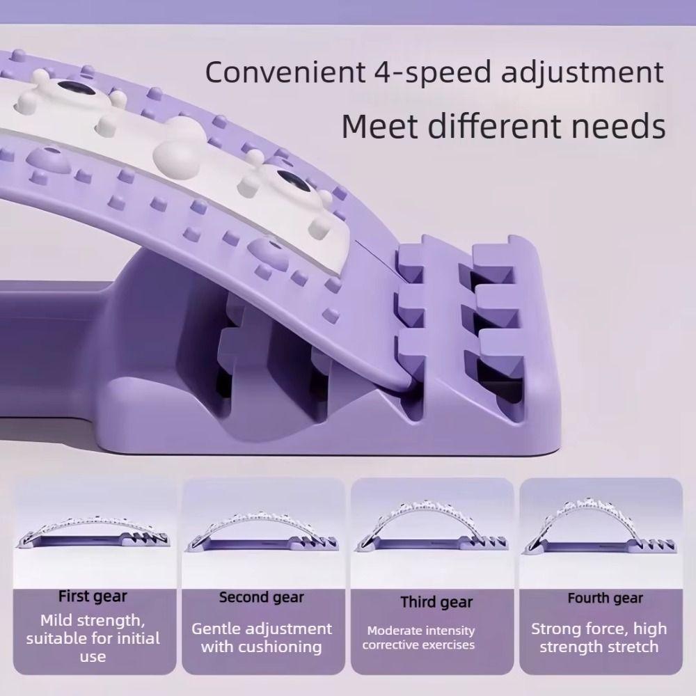 Adjustable Lumbar Stretcher Ergonomic Design Waist Support Cushion Muscle Relaxation