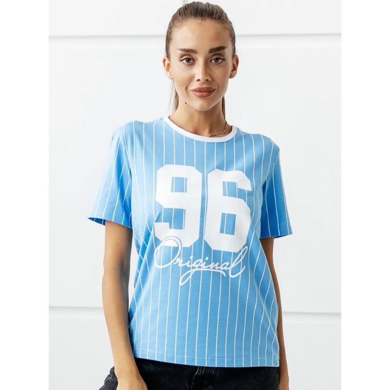 Summer Ladies T-Shirt Sports Style Short-Sleeved Y2k 2000s Fashion Casual Oversized Ladies Clothing